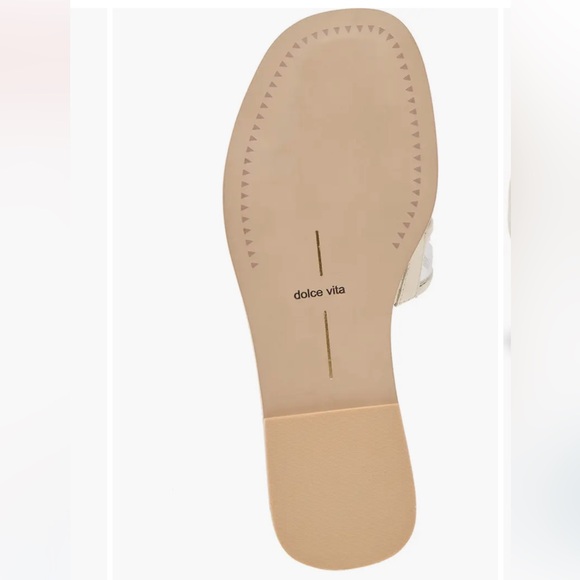 Dolce Vita Flori Slide Sandal (Women) Off White Mesh Size 7.5 - Picture 6 of 15